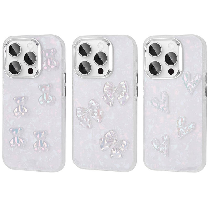 Bal-z Apple iPhone 15 Pro Max Kılıf Kabartma Figürlü Parlak  Eralli Silikon Kapak