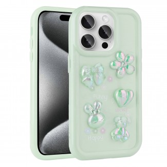 Apple iPhone 15 Pro Max Kılıf Kabartma Figürlü Parlak Zore Toys Silikon Kapak Apple iPhone 15 Pro Max Kılıf Kabartma Figürlü Parlak Zore Toys Silikon Kapak