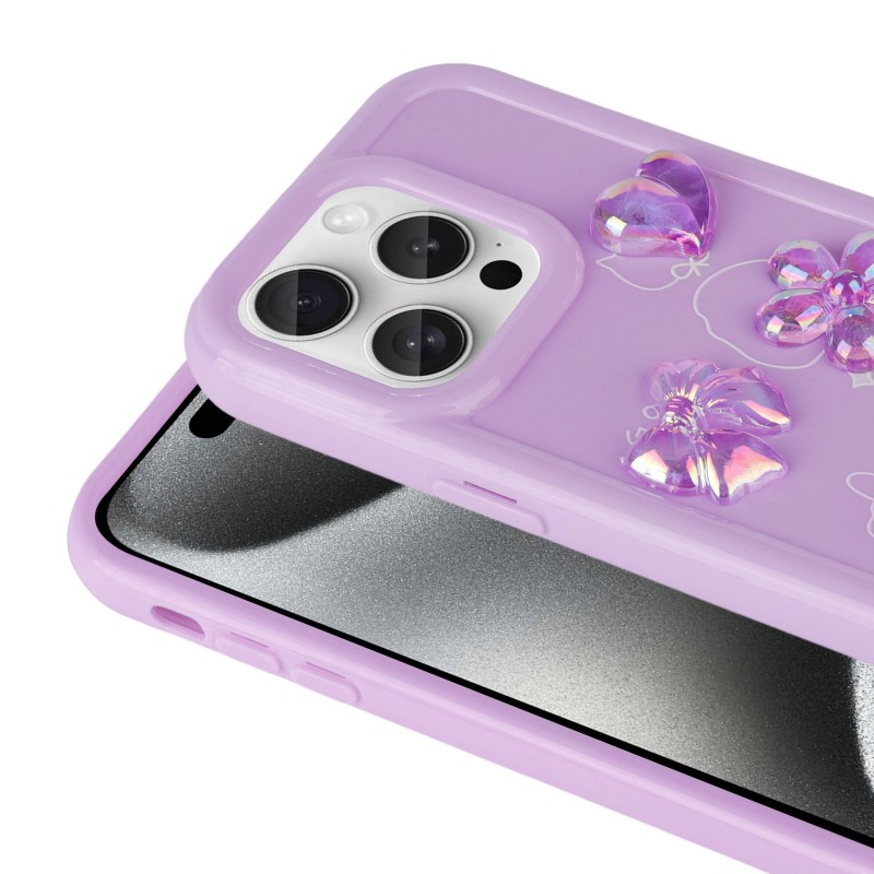 Bal-z Apple iPhone 15 Pro Max Kılıf Kabartma Figürlü Parlak  Toys Silikon Kapak