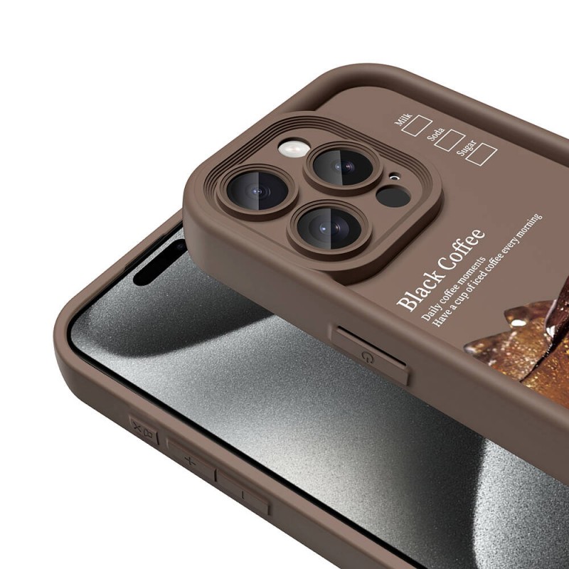 Bal-z Apple iPhone 15 Pro Max Kılıf Kamera Korumalı Baskılı Arka Yüzey  Klas Kapak