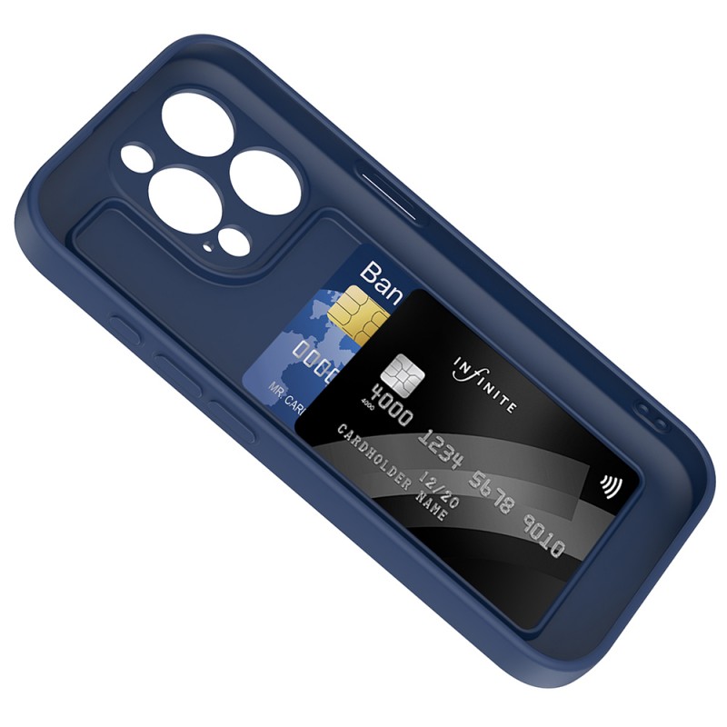 Bal-z Apple iPhone 15 Pro Max Kılıf Kamera Korumalı Kartlık Hazneli Zore Vitra Kapak