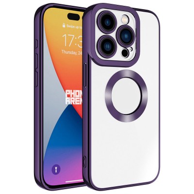 Bal-z Apple iPhone 15 Pro Max Kılıf Kamera Korumalı Logo Gösteren  Omega Kapak