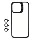 Apple iPhone 15 Pro Max Kılıf Kamera Lens Korumalı Standlı Zore Klon Lensli Kapak