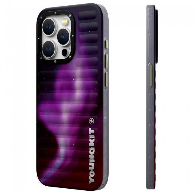 Apple iPhone 15 Pro Max Kılıf Kuzey Işıkları Desenli Youngkit Aurora Serisi Kapak Apple iPhone 15 Pro Max Kılıf Kuzey Işıkları Desenli Youngkit Aurora Serisi Kapak