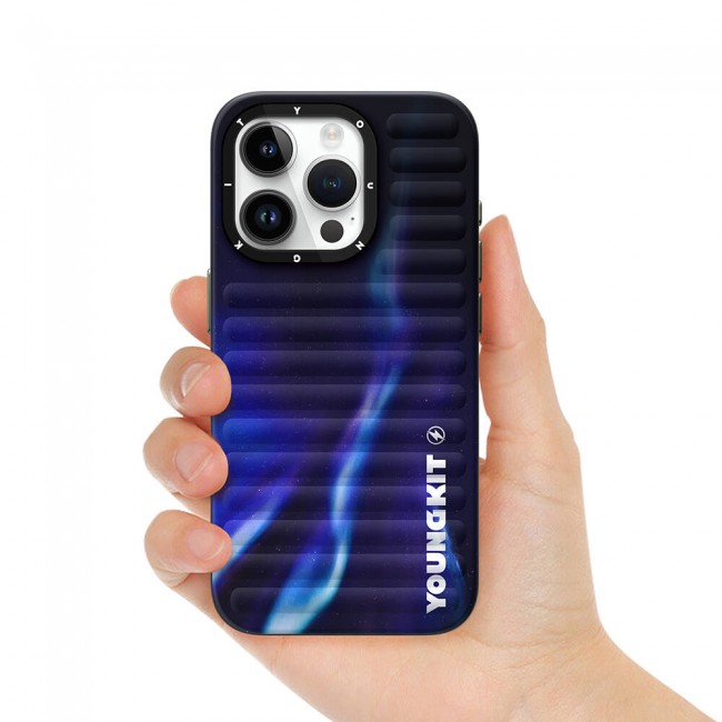 Apple iPhone 15 Pro Max Kılıf Kuzey Işıkları Desenli Youngkit Aurora Serisi Kapak Apple iPhone 15 Pro Max Kılıf Kuzey Işıkları Desenli Youngkit Aurora Serisi Kapak