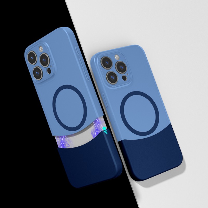 Bal-z Apple iPhone 15 Pro Max Kılıf M-Safe Şarj Özellikli Mıknatıslı Zore Duble Kapak