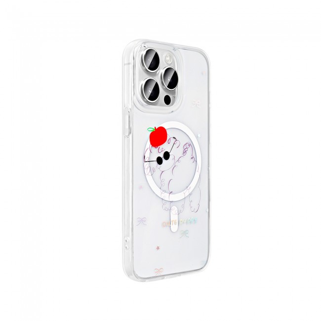 Apple iPhone 15 Pro Max Kılıf M-Safe Şarj Özellikli Şeffaf Zore Folk Sert Kapak Apple iPhone 15 Pro Max Kılıf M-Safe Şarj Özellikli Şeffaf Zore Folk Sert Kapak