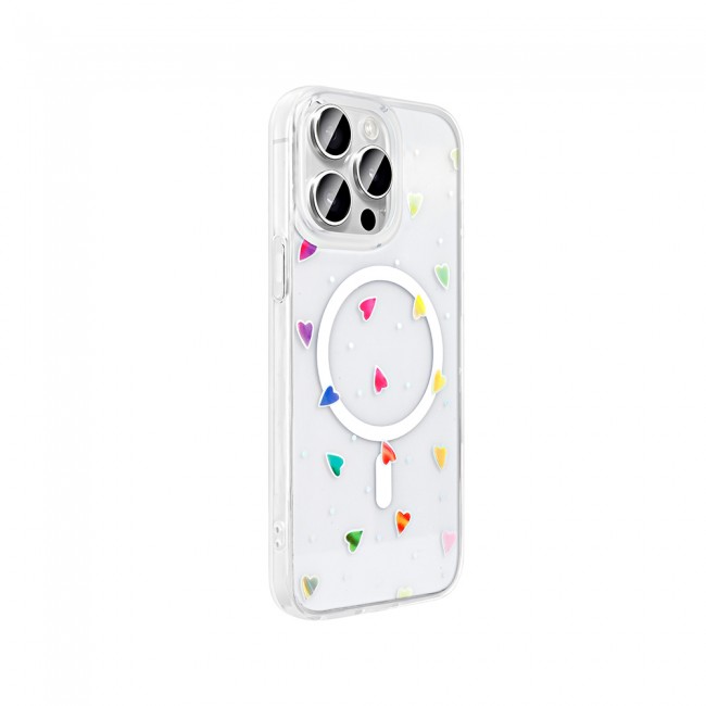 Apple iPhone 15 Pro Max Kılıf M-Safe Şarj Özellikli Şeffaf Zore Folk Sert Kapak Apple iPhone 15 Pro Max Kılıf M-Safe Şarj Özellikli Şeffaf Zore Folk Sert Kapak
