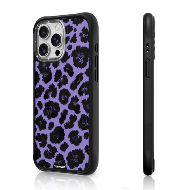 Apple iPhone 15 Pro Max Kılıf M-safe Şarj Özellikli Youngkit Leopard Serisi Kapak Apple iPhone 15 Pro Max Kılıf M-safe Şarj Özellikli Youngkit Leopard Serisi Kapak