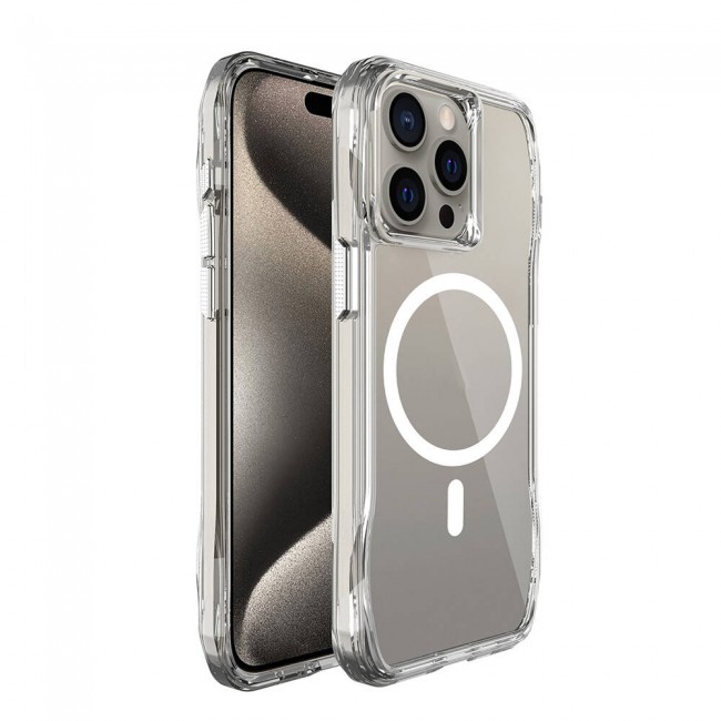 Apple iPhone 15 Pro Max Kılıf Magsafe Şarj Özellikli Airbagli Şeffaf Zore İncek Kapak Apple iPhone 15 Pro Max Kılıf Magsafe Şarj Özellikli Airbagli Şeffaf Zore İncek Kapak