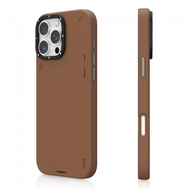 Apple iPhone 15 Pro Max Kılıf Magsafe Şarj Özellikli Basit Mat Deri Desenli Youngkit Tech Fashion Serisi Kapak Apple iPhone 15 Pro Max Kılıf Magsafe Şarj Özellikli Basit Mat Deri Desenli Youngkit Tech Fashion Serisi Kapak