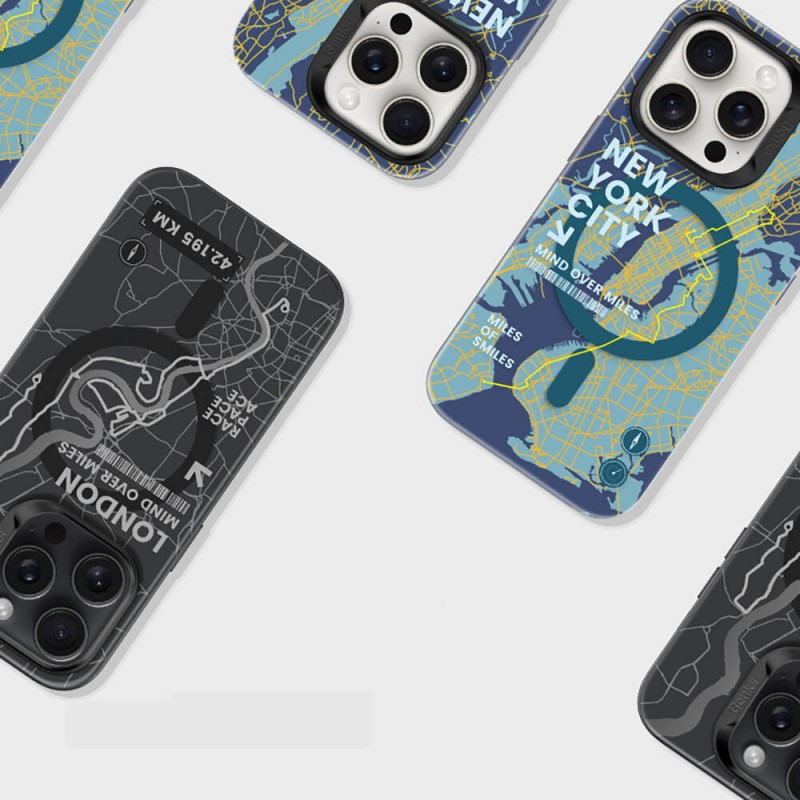 Bal-z Apple iPhone 15 Pro Max Kılıf M-safe Şarj Özellikli Benks City Serisi Kapak