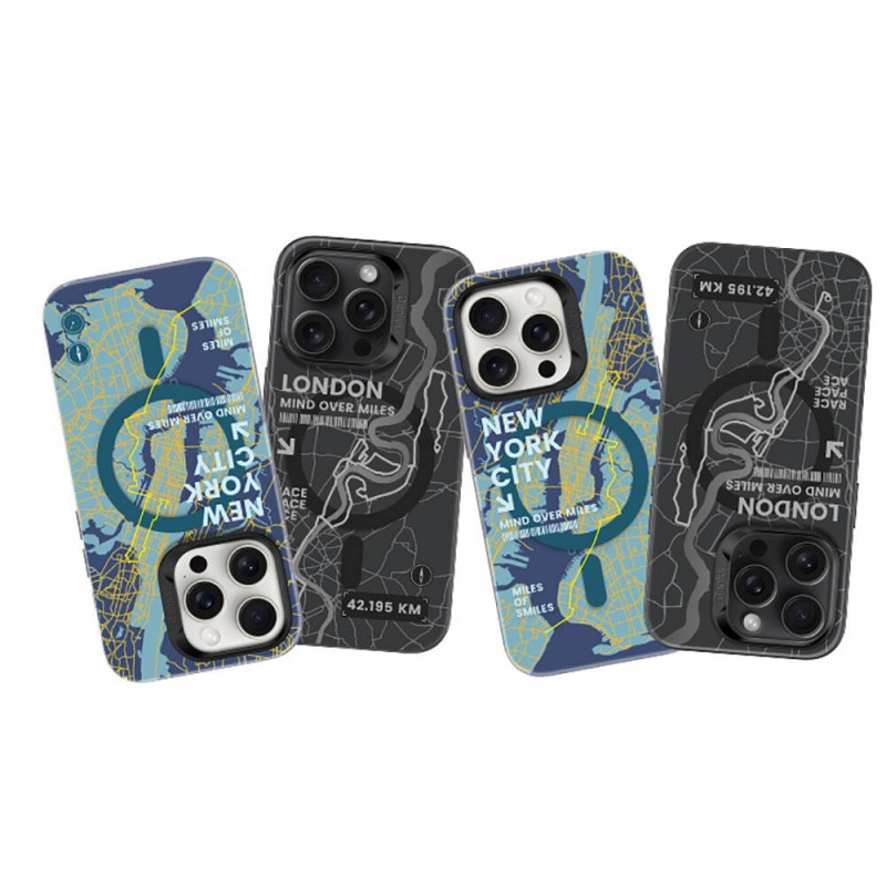 Bal-z Apple iPhone 15 Pro Max Kılıf M-safe Şarj Özellikli Benks City Serisi Kapak