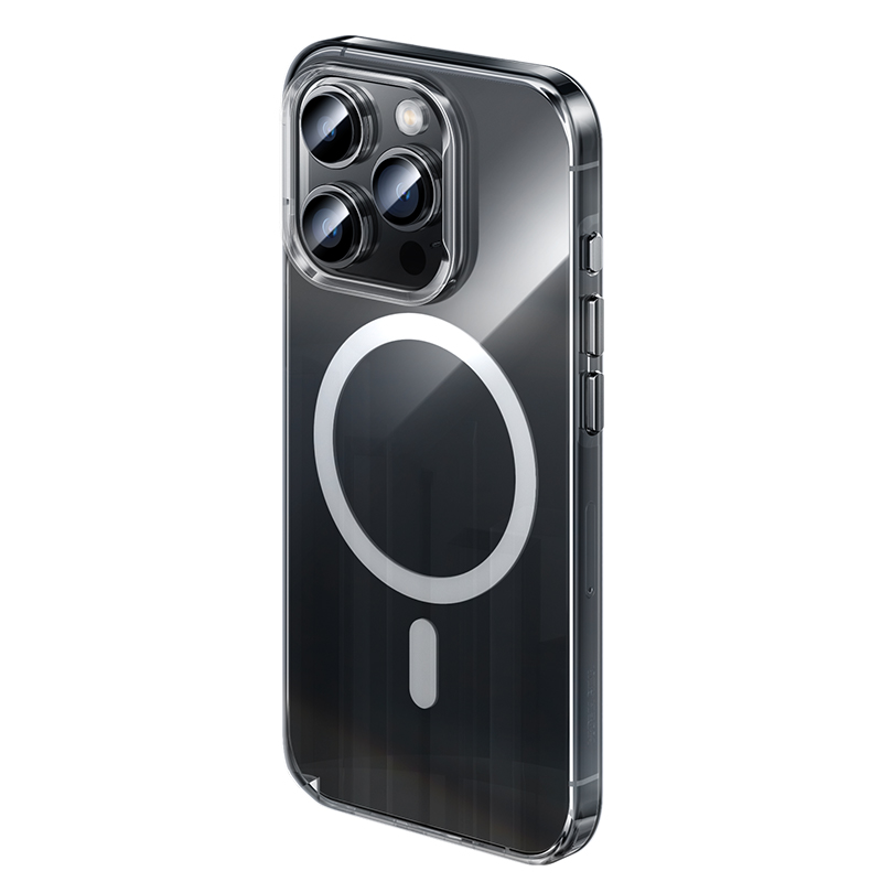 Bal-z Apple iPhone 15 Pro Max Kılıf M-safe Şarj Özellikli Benks ​​​​​​Crystal Serisi Şeffaf Kapak