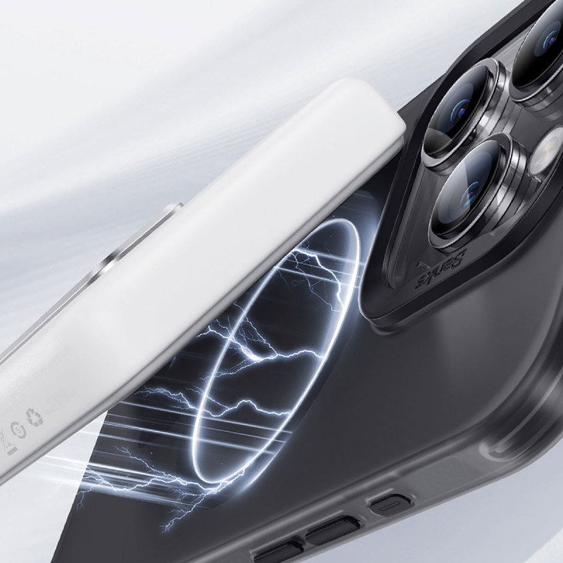 Bal-z Apple iPhone 15 Pro Max Kılıf M-safe Şarj Özellikli Benks Lucid Armor Kapak