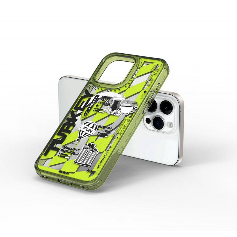 Bal-z Apple iPhone 15 Pro Max Kılıf M-safe Şarj Özellikli Desenli Wiwu Turkey A Serisi Kapak