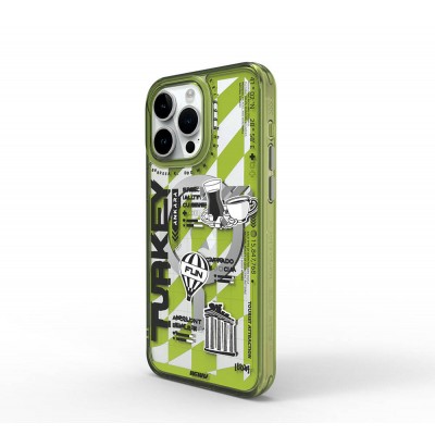 Bal-z Apple iPhone 15 Pro Max Kılıf M-safe Şarj Özellikli Desenli Wiwu Turkey A Serisi Kapak