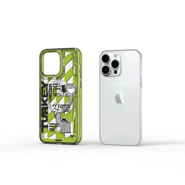 Apple iPhone 15 Pro Max Kılıf Magsafe Şarj Özellikli Desenli Wiwu Turkey A Serisi Kapak Apple iPhone 15 Pro Max Kılıf Magsafe Şarj Özellikli Desenli Wiwu Turkey A Serisi Kapak