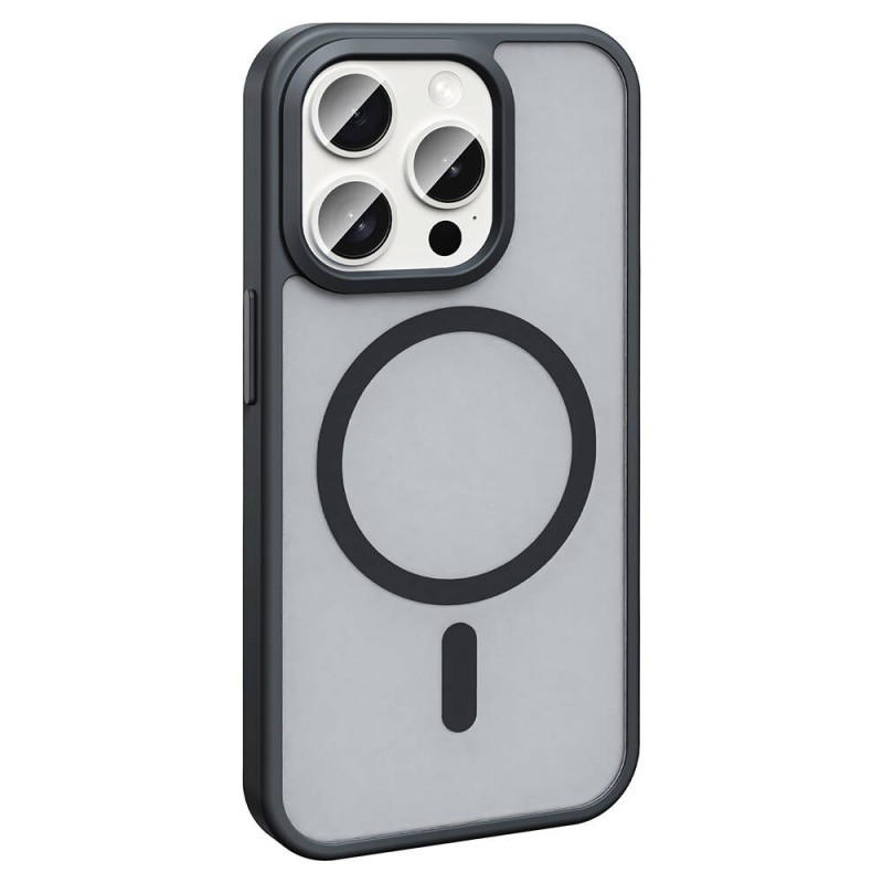 Bal-z Apple iPhone 15 Pro Max Kılıf M-safe Şarj Özellikli Mat Arka Yüzey  Sio Kapak