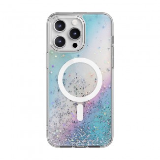 Apple iPhone 15 Pro Max Kılıf Magsafe Şarj Özellikli Parlayan Simli Şeffaf Lisanslı Switcheasy Starfield-M Kapak Apple iPhone 15 Pro Max Kılıf Magsafe Şarj Özellikli Parlayan Simli Şeffaf Lisanslı Switcheasy Starfield-M Kapak