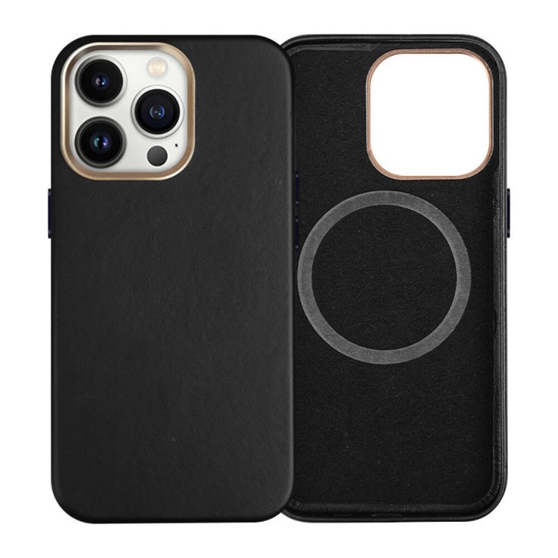 Bal-z Apple iPhone 15 Pro Max Kılıf M-safe Şarj Özellikli PU Deri  Adora Kapak