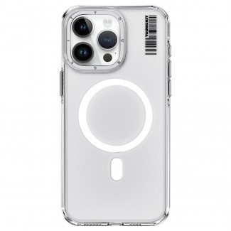 Apple iPhone 15 Pro Max Kılıf M-safe Şarj Özellikli Şeffaf Youngkit Crystal Shield Serisi Kapak Apple iPhone 15 Pro Max Kılıf M-safe Şarj Özellikli Şeffaf Youngkit Crystal Shield Serisi Kapak