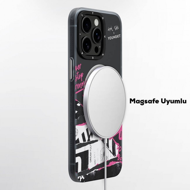 Apple iPhone 15 Pro Max Kılıf Magsafe Şarj Özellikli Shu Tasarımlı Youngkit Dreamland Serisi Kapak Apple iPhone 15 Pro Max Kılıf Magsafe Şarj Özellikli Shu Tasarımlı Youngkit Dreamland Serisi Kapak