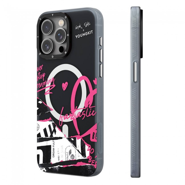 Apple iPhone 15 Pro Max Kılıf Magsafe Şarj Özellikli Shu Tasarımlı Youngkit Dreamland Serisi Kapak Apple iPhone 15 Pro Max Kılıf Magsafe Şarj Özellikli Shu Tasarımlı Youngkit Dreamland Serisi Kapak