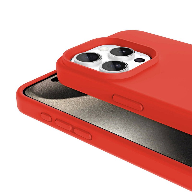 Bal-z Apple iPhone 15 Pro Max Kılıf M-safe Şarj Özellikli Sıvı Teknolojili Silinebilir Sert  Kivi Kapak