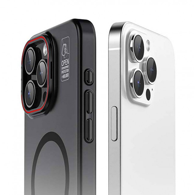 Apple iPhone 15 Pro Max Kılıf Magsafe Şarj Özellikli Standlı Metal Kamera Çerçeveli Mat Recci Glaze Serisi Kapak Apple iPhone 15 Pro Max Kılıf Magsafe Şarj Özellikli Standlı Metal Kamera Çerçeveli Mat Recci Glaze Serisi Kapak