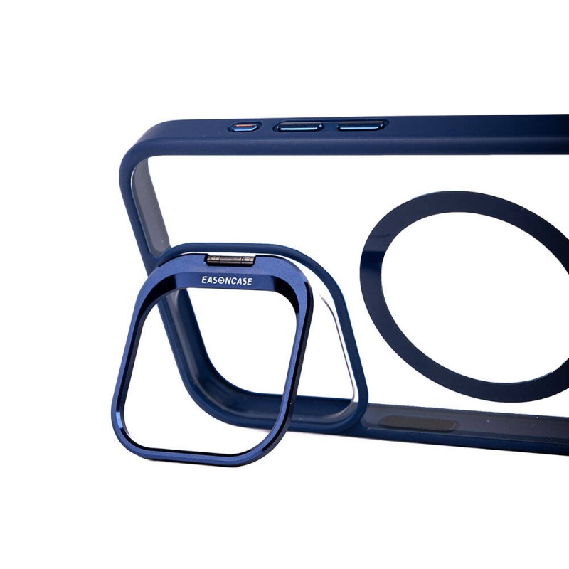 Bal-z Apple iPhone 15 Pro Max Kılıf M-safe Şarj Özellikli Standlı  M-safe Klon Lensli Kapak