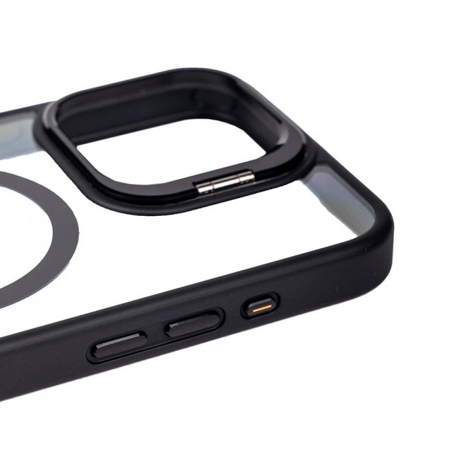 Apple iPhone 15 Pro Max Kılıf Magsafe Şarj Özellikli Standlı Zore Magsafe Klon Lensli Kapak Apple iPhone 15 Pro Max Kılıf Magsafe Şarj Özellikli Standlı Zore Magsafe Klon Lensli Kapak
