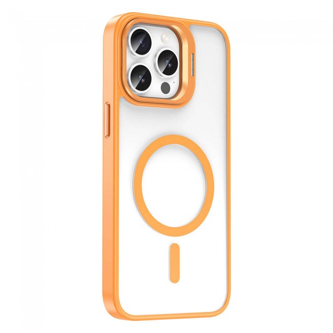 Apple iPhone 15 Pro Max Kılıf Magsafe Şarj Özellikli Standlı Zore Magsafe Klon Lensli Kapak Apple iPhone 15 Pro Max Kılıf Magsafe Şarj Özellikli Standlı Zore Magsafe Klon Lensli Kapak