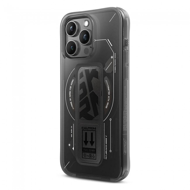 Apple iPhone 15 Pro Max Kılıf Magsafe Şarj Özellikli Teknoloji Desenli Standlı Skinarma Helio Kapak Apple iPhone 15 Pro Max Kılıf Magsafe Şarj Özellikli Teknoloji Desenli Standlı Skinarma Helio Kapak
