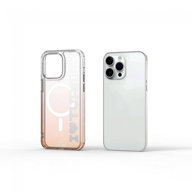 Apple iPhone 15 Pro Max Kılıf Magsafe Şarj Özellikli Transparan Renk Geçişli Wiwu Turkey C Serisi Kapak Apple iPhone 15 Pro Max Kılıf Magsafe Şarj Özellikli Transparan Renk Geçişli Wiwu Turkey C Serisi Kapak