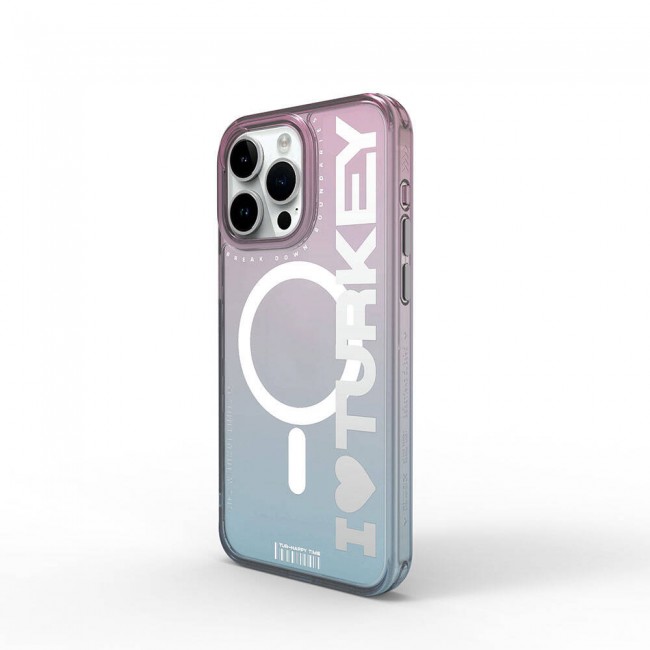 Apple iPhone 15 Pro Max Kılıf Magsafe Şarj Özellikli Transparan Renk Geçişli Wiwu Turkey C Serisi Kapak Apple iPhone 15 Pro Max Kılıf Magsafe Şarj Özellikli Transparan Renk Geçişli Wiwu Turkey C Serisi Kapak