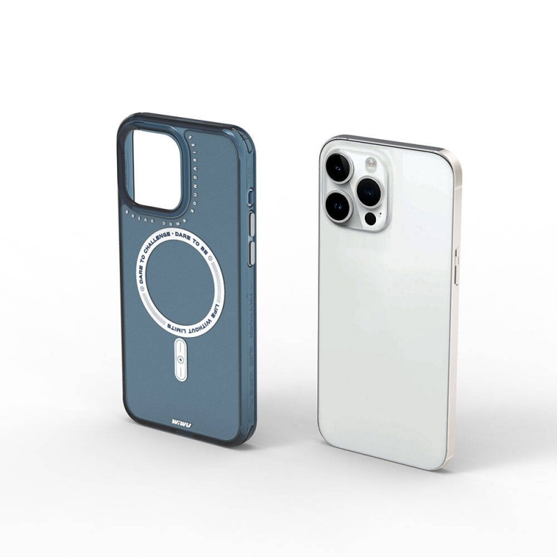 Bal-z Apple iPhone 15 Pro Max Kılıf M-safe Şarj Özellikli Wiwu Basic Color J Serisi Kapak