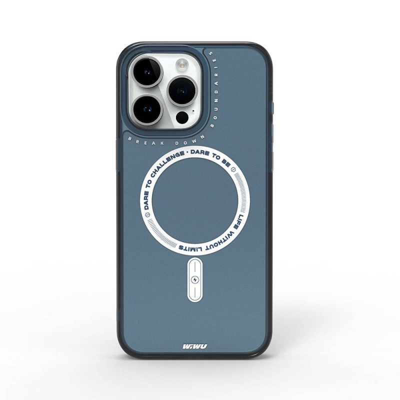 Bal-z Apple iPhone 15 Pro Max Kılıf M-safe Şarj Özellikli Wiwu Basic Color J Serisi Kapak