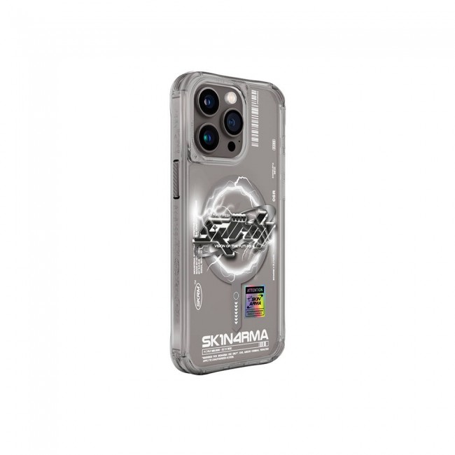 Apple iPhone 15 Pro Max Kılıf Magsafe Şarj Özellikli Yazı Desenli SkinArma Bolt Kapak Apple iPhone 15 Pro Max Kılıf Magsafe Şarj Özellikli Yazı Desenli SkinArma Bolt Kapak
