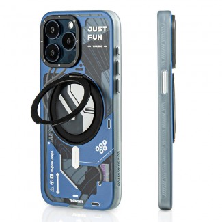 Apple iPhone 15 Pro Max Kılıf M-safe Şarj Özellikli Youngkit 360° Standlı Starship Serisi Kapak Apple iPhone 15 Pro Max Kılıf M-safe Şarj Özellikli Youngkit 360° Standlı Starship Serisi Kapak
