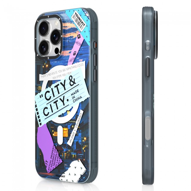 Apple iPhone 15 Pro Max Kılıf Magsafe Şarj Özellikli Youngkit A-City Serisi Kapak Apple iPhone 15 Pro Max Kılıf Magsafe Şarj Özellikli Youngkit A-City Serisi Kapak
