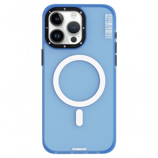 Apple iPhone 15 Pro Max Kılıf M-safe Şarj Özellikli Youngkit Colored Sand Serisi Kapak Apple iPhone 15 Pro Max Kılıf M-safe Şarj Özellikli Youngkit Colored Sand Serisi Kapak