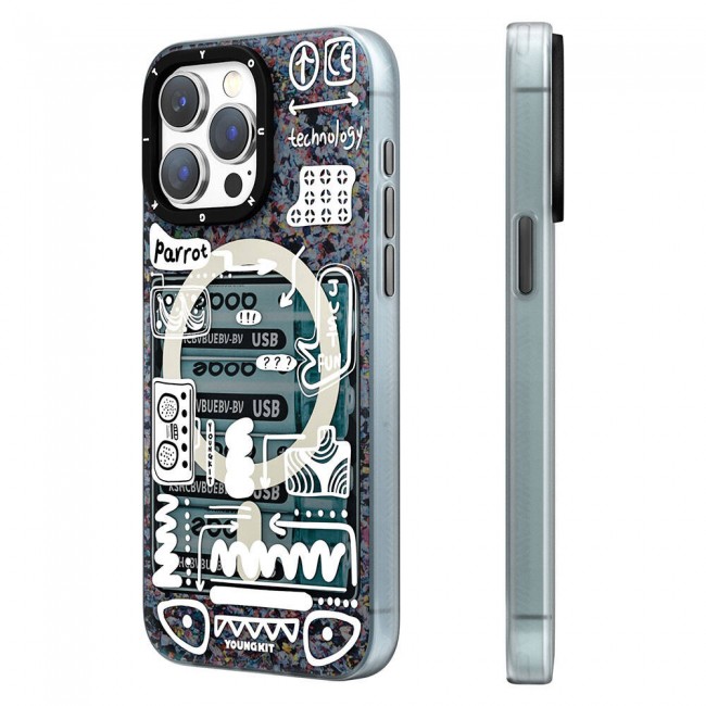 Apple iPhone 15 Pro Max Kılıf Magsafe Şarj Özellikli Youngkit Dark Matter Serisi Kapak Apple iPhone 15 Pro Max Kılıf Magsafe Şarj Özellikli Youngkit Dark Matter Serisi Kapak