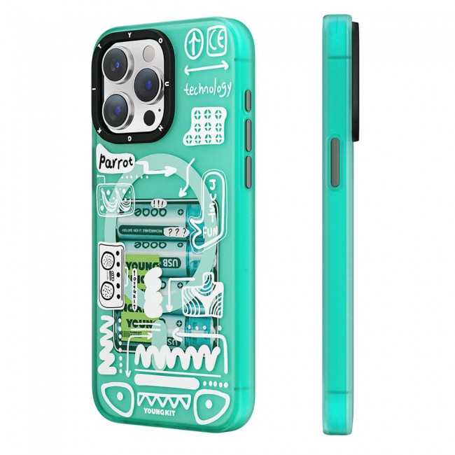 Apple iPhone 15 Pro Max Kılıf Magsafe Şarj Özellikli Youngkit Dark Matter Serisi Kapak Apple iPhone 15 Pro Max Kılıf Magsafe Şarj Özellikli Youngkit Dark Matter Serisi Kapak
