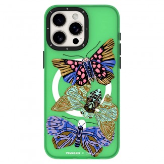 Apple iPhone 15 Pro Max Kılıf M-safe Şarj Özellikli YoungKit Huagu Serisi Kapak Apple iPhone 15 Pro Max Kılıf M-safe Şarj Özellikli YoungKit Huagu Serisi Kapak