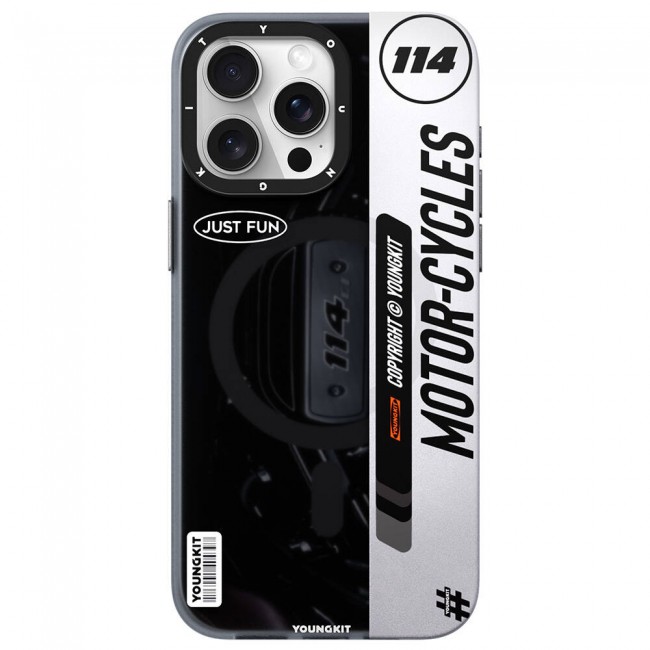 Apple iPhone 15 Pro Max Kılıf Magsafe Şarj Özellikli Youngkit Motorcycle Legend Serisi Kapak Apple iPhone 15 Pro Max Kılıf Magsafe Şarj Özellikli Youngkit Motorcycle Legend Serisi Kapak