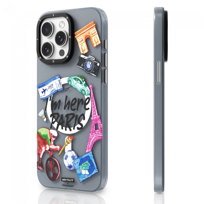 Apple iPhone 15 Pro Max Kılıf Magsafe Şarj Özellikli Youngkit in Paris Serisi Kapak Apple iPhone 15 Pro Max Kılıf Magsafe Şarj Özellikli Youngkit in Paris Serisi Kapak