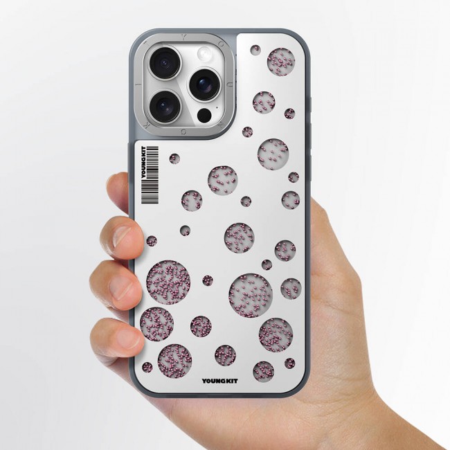 Apple iPhone 15 Pro Max Kılıf Magsafe Şarj Özellikli Youngkit Quicksand Beads Serisi Kapak Apple iPhone 15 Pro Max Kılıf Magsafe Şarj Özellikli Youngkit Quicksand Beads Serisi Kapak