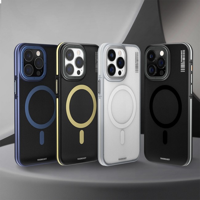 Apple iPhone 15 Pro Max Kılıf Magsafe Şarj Özellikli Youngkit Rock Sand Serisi Kapak Apple iPhone 15 Pro Max Kılıf Magsafe Şarj Özellikli Youngkit Rock Sand Serisi Kapak