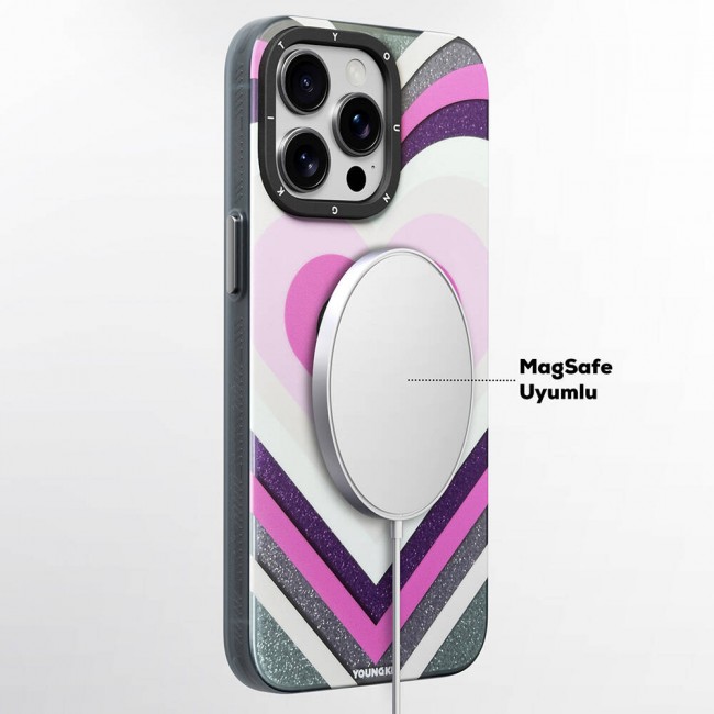 Apple iPhone 15 Pro Max Kılıf Magsafe Şarj Özellikli Youngkit Star Dazzle Serisi Kapak Apple iPhone 15 Pro Max Kılıf Magsafe Şarj Özellikli Youngkit Star Dazzle Serisi Kapak